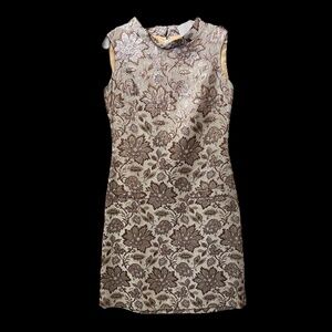 Vintage - Shimmer Brocade Sheath Dress